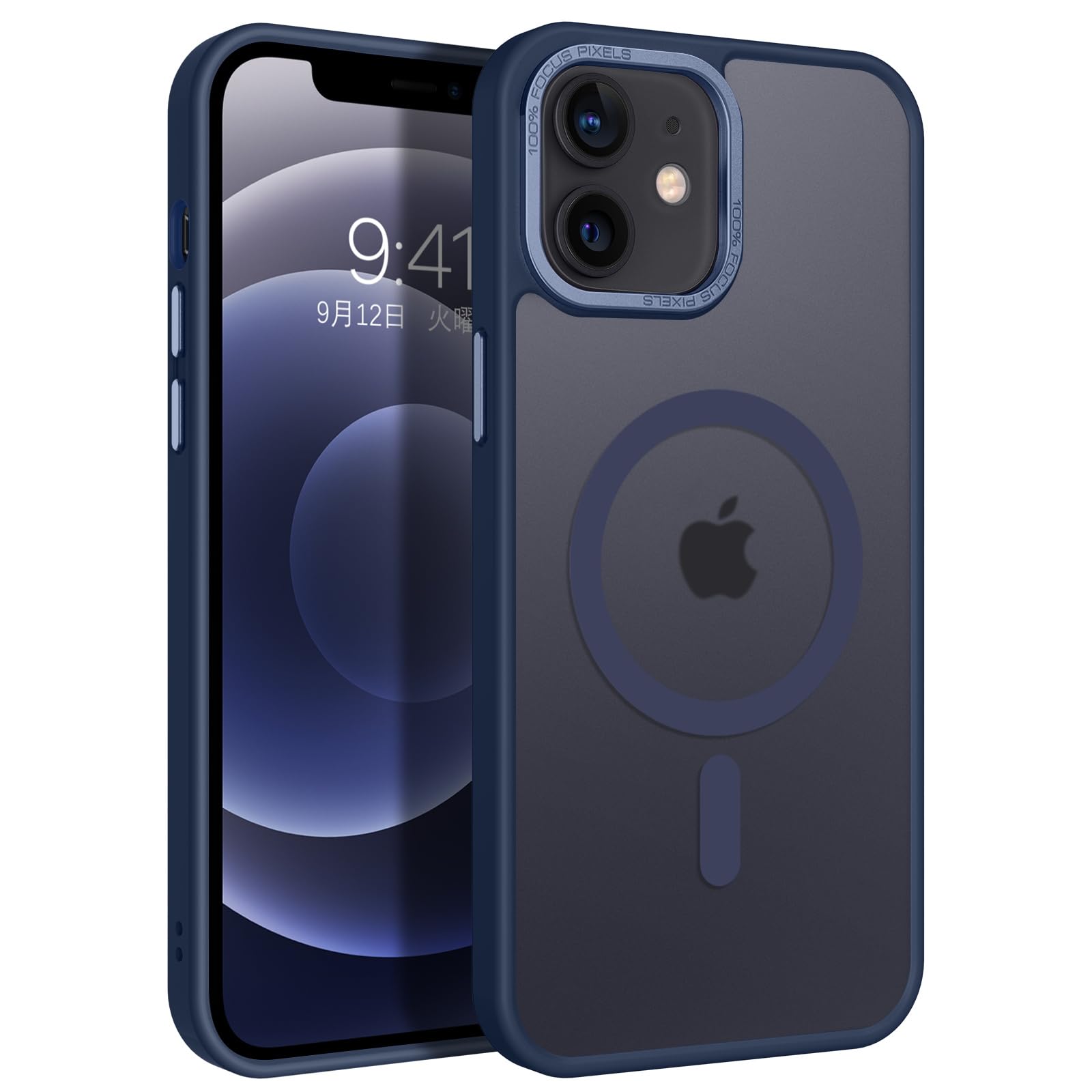 ☆半透明マットマグネット レンズホルダー ワイヤレス充電携帯電話